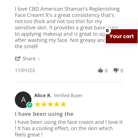 CBD Replenishing Face Cream - Picture 4 of 5